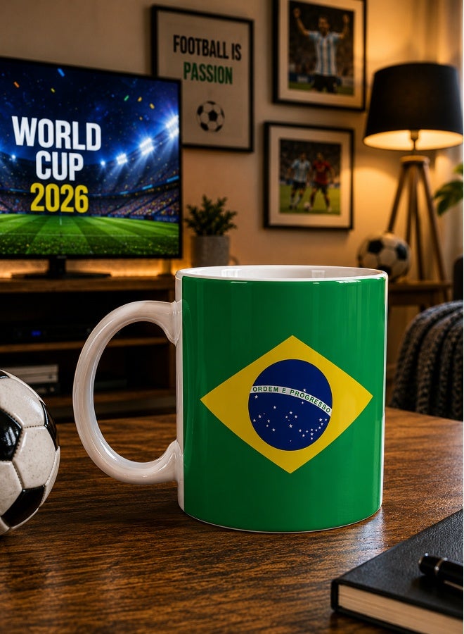 Share the Love Brazil, Fifa World Cup 2026, Coffee Mug - Image 2