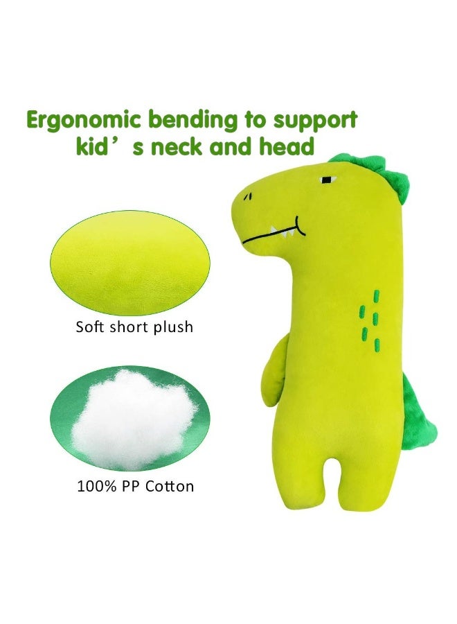 وسادة سفر للأطفال للسيارة، وسادة حزام أمان على شكل ديناصور للأطفال، وسادة حزام الأمان، وسادة دعم الرأس والرقبة، وسادة كتف لمقاعد السيارات، وسائد سفر ملونة للأطفال والرضع - Image 4