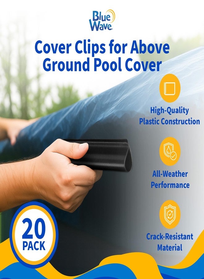 Blue Wave NW135-4 Cover Clips for Above Ground Pool Cover - 20 Pack (Cover clips ship in a variety of colors),Gray - Image 2