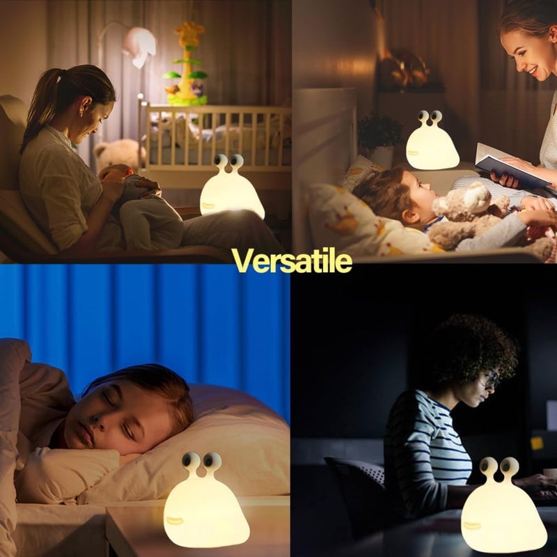 مصباح ليلي LED بالتصميم المرن على الشكل الحلزوني، أبيض - Image 4