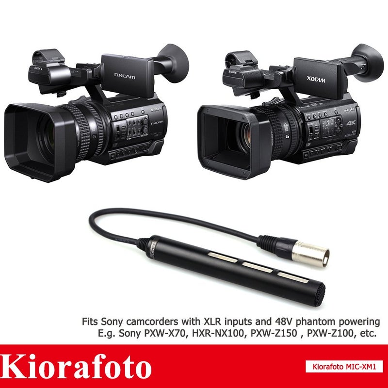 Kiorafoto Camera Camcorder Microphone for Sony HXR-NX30, HXR-NX70, HXR-NX5, DSR-PD170, HVR-A1, HDR-AX2000, Replaces ECM-XM1 - Image 2