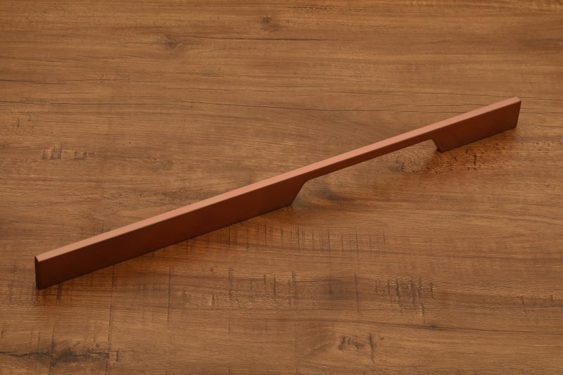 HARMONUS ,Fancy Aluminium Kitchen Cabinet Handle/Pull Handle/Door Handle/Drawer Handle,Rose Gold Finish, Aluminium Alloy, 18 INCH, 2 PCS HCRGRSAC-21-2-18 INCH - Image 2