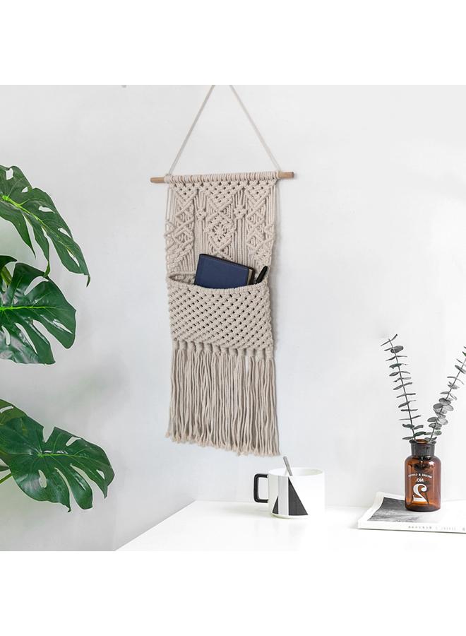 Bluejw Hand-woven Tapestry Net Pocket Home Decoration Pendant Wall Decoration Bohemian Wall Decoration Storage Bag  - Image 3