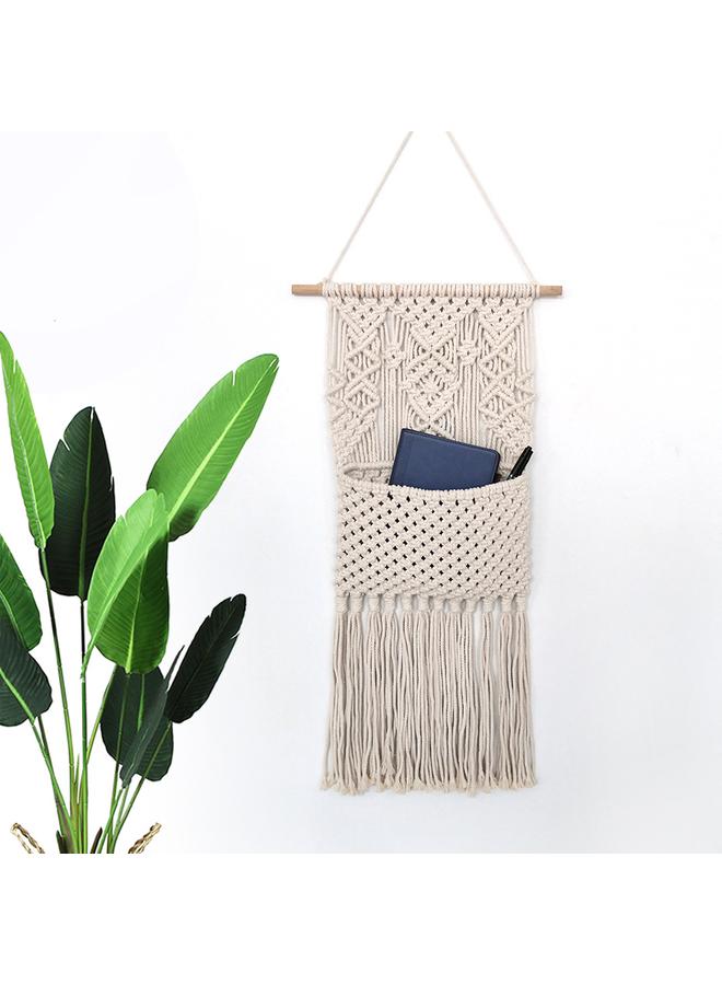 Bluejw Hand-woven Tapestry Net Pocket Home Decoration Pendant Wall Decoration Bohemian Wall Decoration Storage Bag  - Image 2