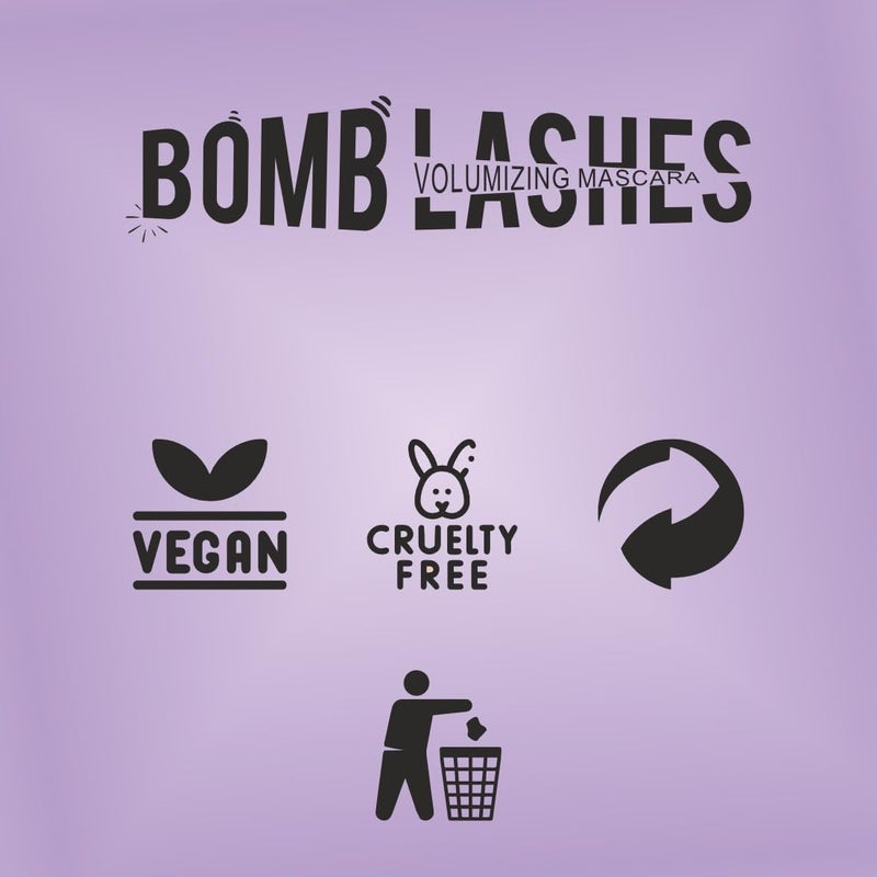 matt look MATT LOOK Bomb Lashes Volumizing long wear SumdgeProof Waterproof Mascara with specially crafted brush Black 8ml  - Image 4