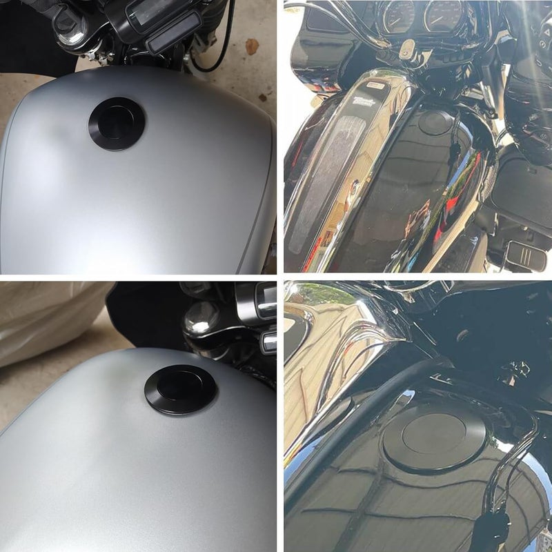 FVMOTO CNC Pop-up Flush Mount Vented Low-Profile Gas Oil Tank Fuel Cap for Harley Models - Image 2