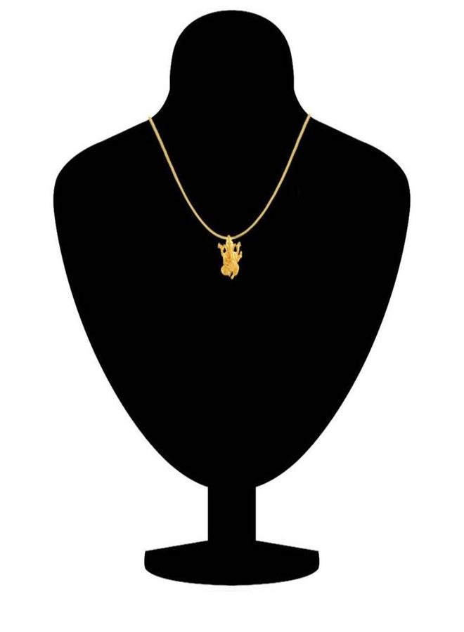 Mahi Gold Plated Vighna Ganesh ji Pendant with CZ for Women PS1101505G - Image 2
