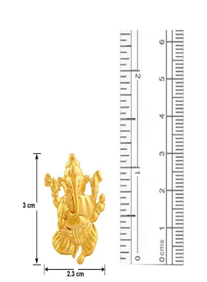 Mahi Gold Plated Vighna Ganesh ji Pendant with CZ for Women PS1101505G - Image 3