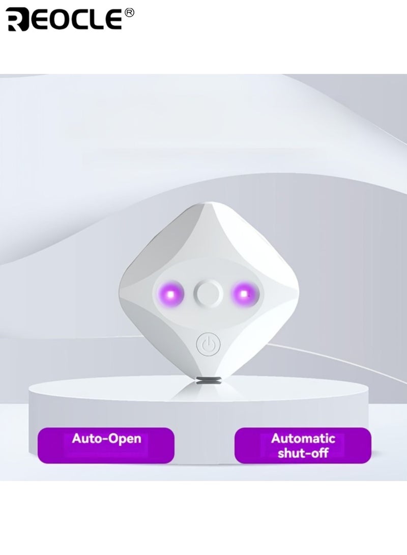 REOCLE Smart Toilet Cleaner with UVC Light and USB Charging Design Multifunctional Purifier System with Double-Sided Tape for Home Bathroom Travel Use - Image 3