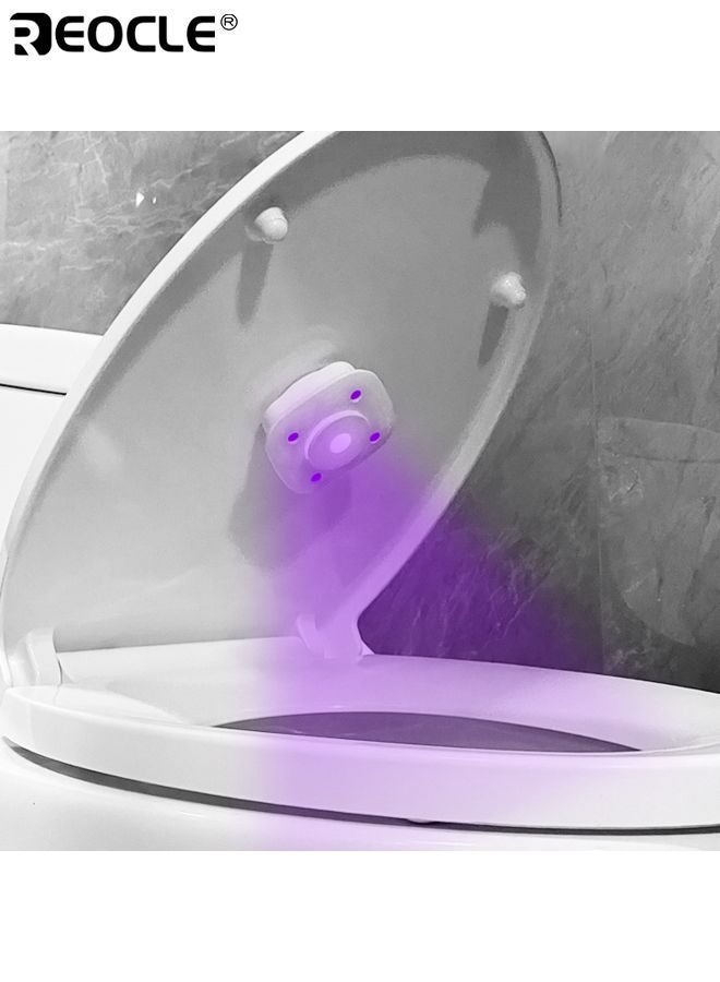 REOCLE Smart Toilet Cleaner with UVC Light and USB Charging Design Multifunctional Purifier System with Double-Sided Tape for Home Bathroom Travel Use - Image 1