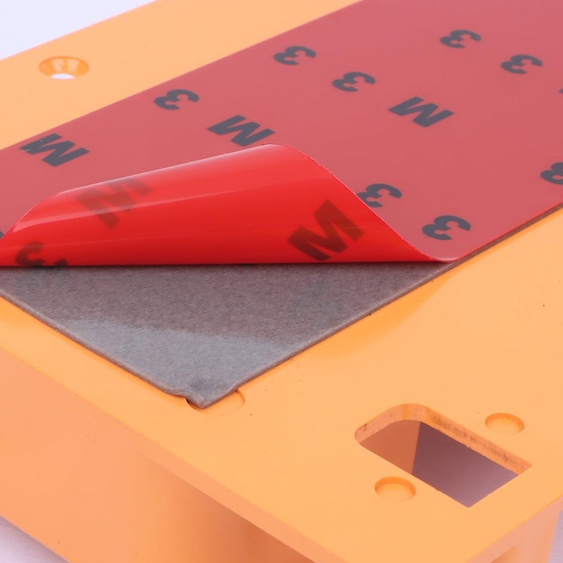 WALLVIEW TECH Plastic Wall Mount Mobile Holder with Remote Control Storage Racks, Key Hanger, Pen Holder Space/Self-Adhesive/Multi Purpose Accessories (Orange) - Image 5