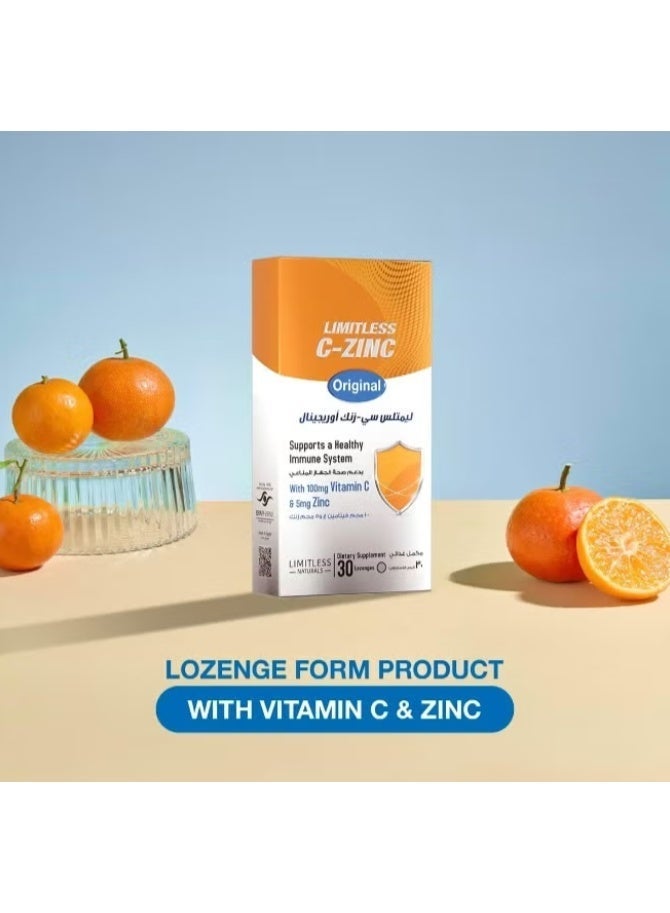 Limitless C-Zinc - Immune Support  30 Lozenges - Image 3