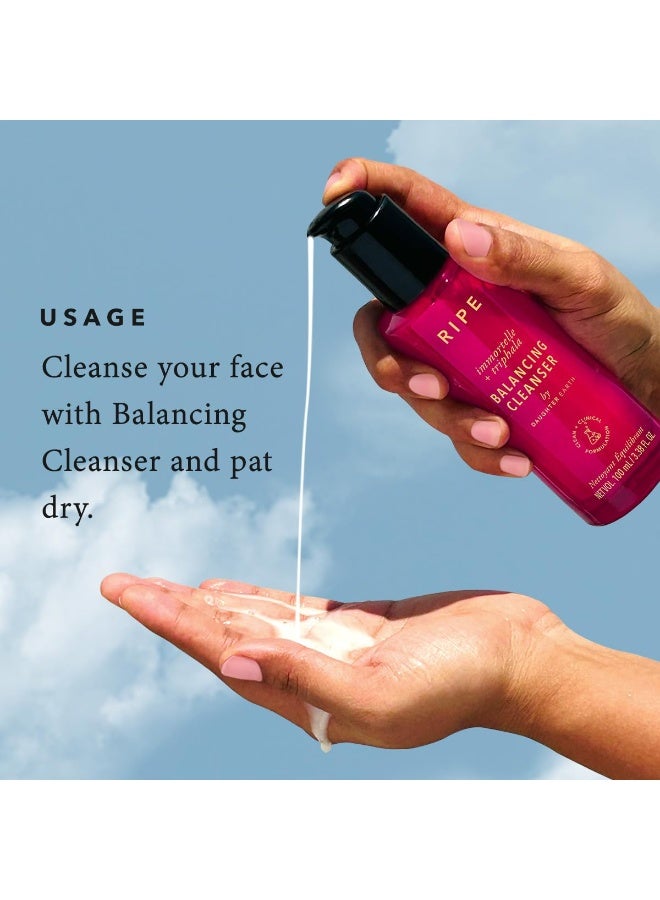 Ripe Immortelle + Triphala Balancing Cleanser | Collagen Supporting Face Wash with Hormonal Skin Saviours | Helps in Skin Hydration & Rejuvenation | Keeps your Skin Calm | 100 ml by Daughter Earth - Image 4