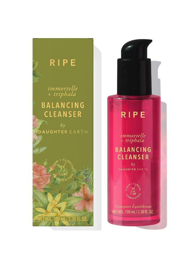 Ripe Immortelle + Triphala Balancing Cleanser | Collagen Supporting Face Wash with Hormonal Skin Saviours | Helps in Skin Hydration & Rejuvenation | Keeps your Skin Calm | 100 ml by Daughter Earth - Image 1