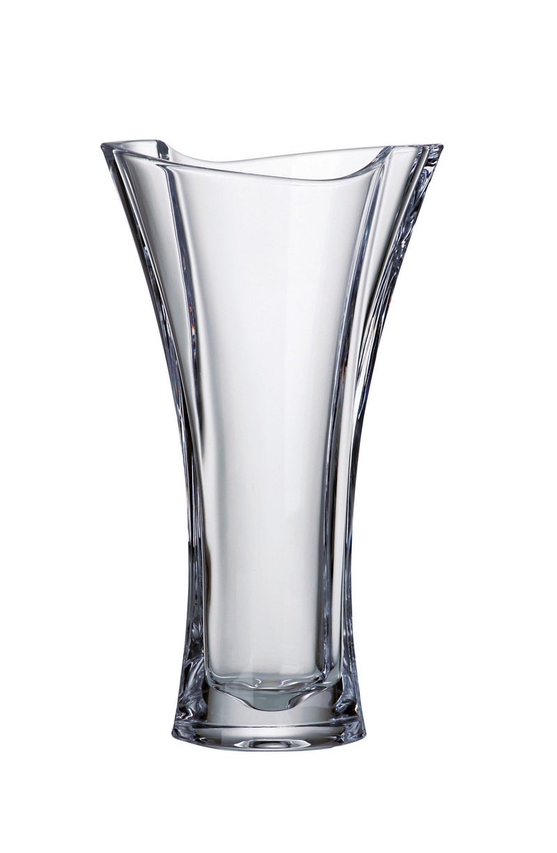 Barski  European Glass Crystalline  Vase  12 Height  Made in Europe