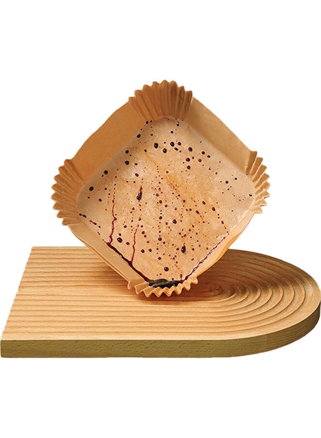 JD.com Jdjz Air Fryer Parchment Paper, Square Oven Liners Silicone Oil Paper, Suitable For 5L And Above Fryer【100 Pieces】 - Image 1