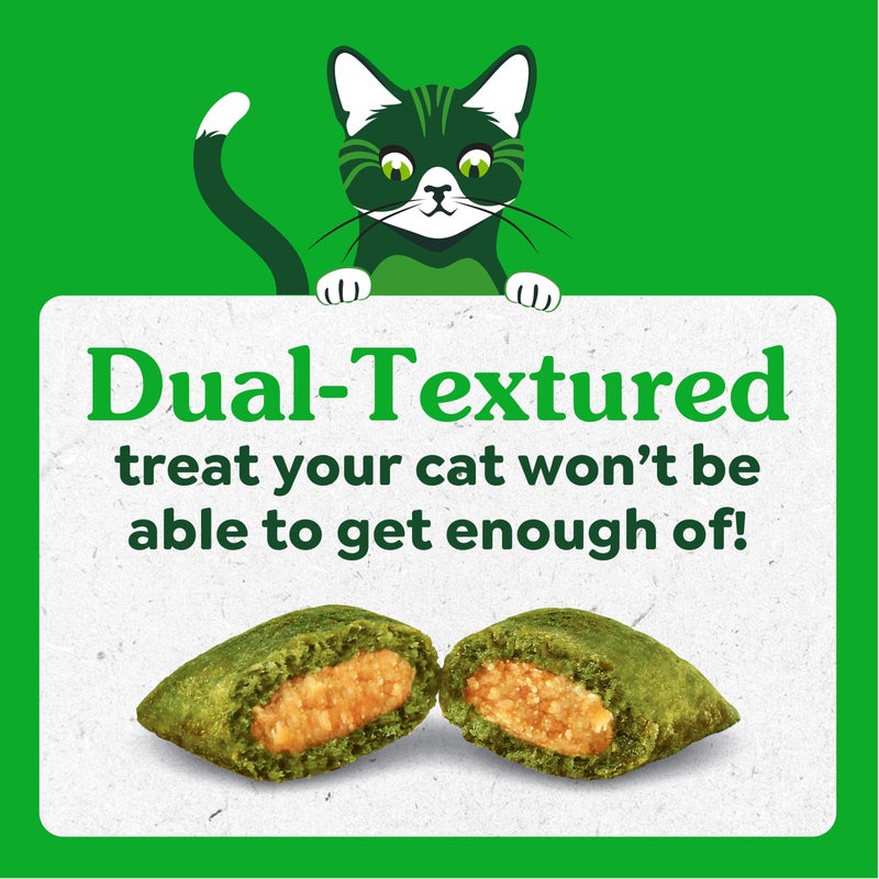 Greenies Cat Treats, Feline Smartbites, Skin & Fur Health, Crunchy and Soft Cat Treats, Salmon Flavor, 16 oz. Tub - Image 5