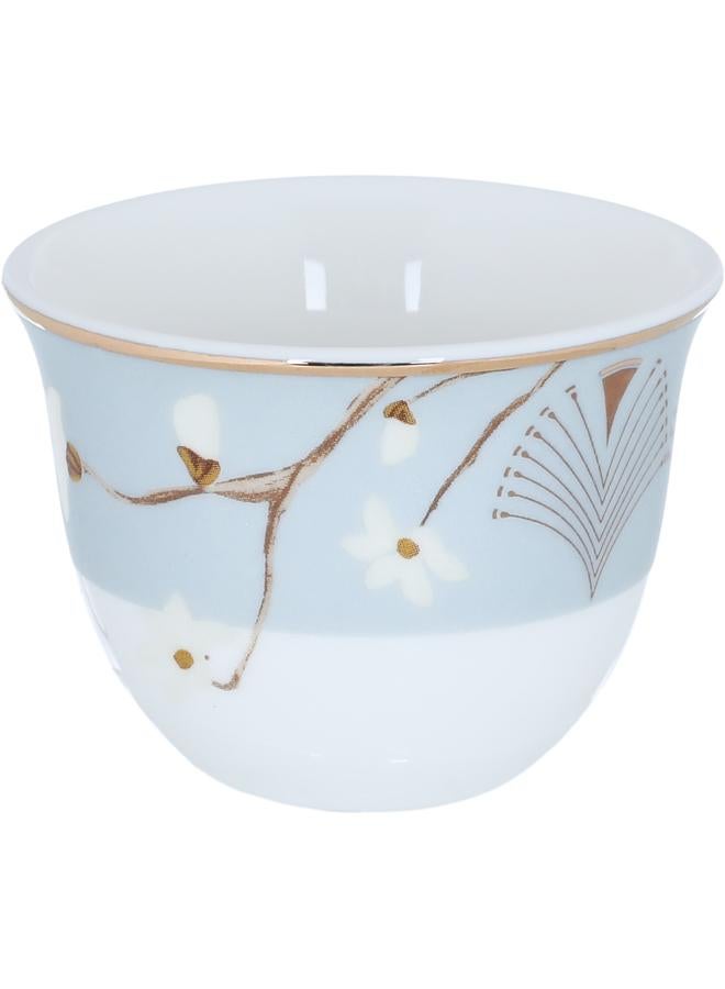 السيف  طقم تقديم الشاي والقهوة من تاوس زجاج + بورسلين 180+65 مل 26 قطعة شفاف - Image 4