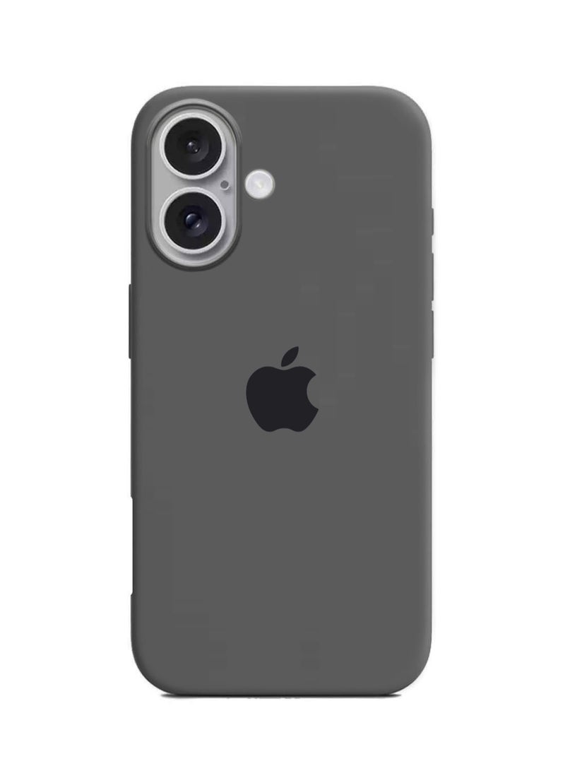 Wtech Apple iPhone 16 Plus 2024 Premium Soft Liquid Silicone Case Cover - Grey
