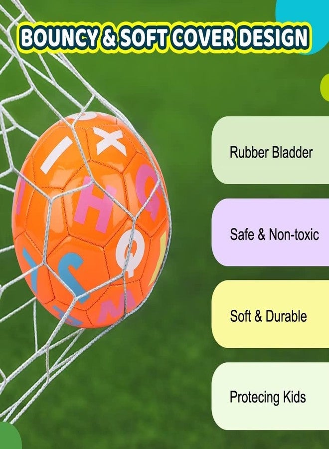 Dilabnba Kids Mini Soccer Balls, 3PCS Toddlers Football Toys, Soft Sport Indoor Outdoor Ball for Girls Boys 3-8 Years Old with Pump, Parties and Operation Christmas Child Shoebox - Image 2