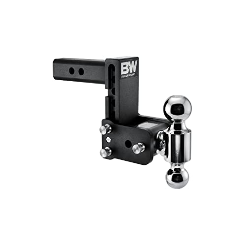 B&W Trailer Hitches وصلة سحب قابلة للتعديل من B&W - تناسب موصل 2" ، كرة مزدوجة (2" x 2-5/16"), 5" انخفاض, 10,000 GTW - TS10037B - Image 1