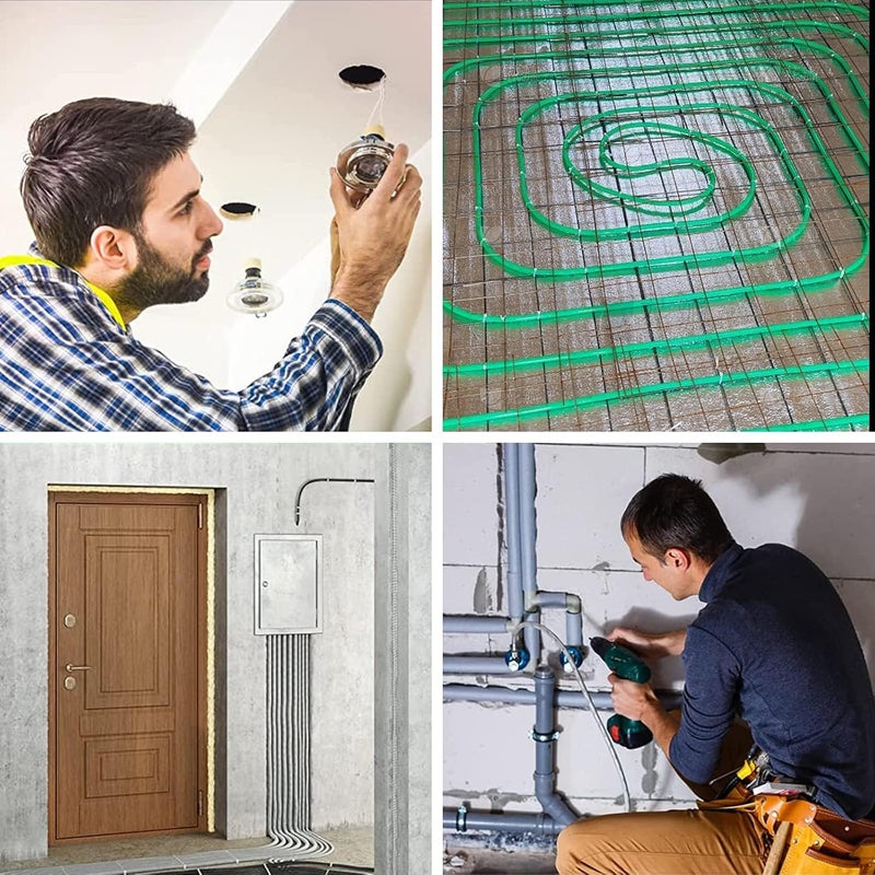 squishy سلك سحب بطول 15 متر لفني الكهرباء، جهاز خيوط سلكية، أداة ربيع الأسلاك مع بناء قوي لتركيب الكابلات بسهولة لفني الكهرباء المحترف - Image 4