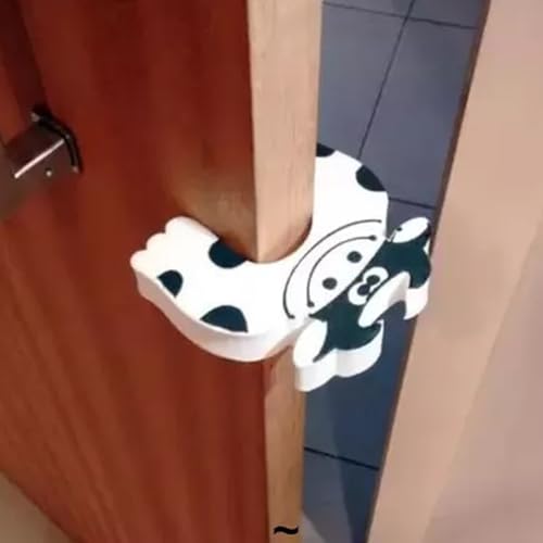Safe-O-Kid 4 Pcs Children Safety Door Pinch Guard, Door Slam Stopper Soft Foam Door Stopper, Prevents Finger Pinch Injuries & Child or Pet from Getting Locked in Room - White - Image 4
