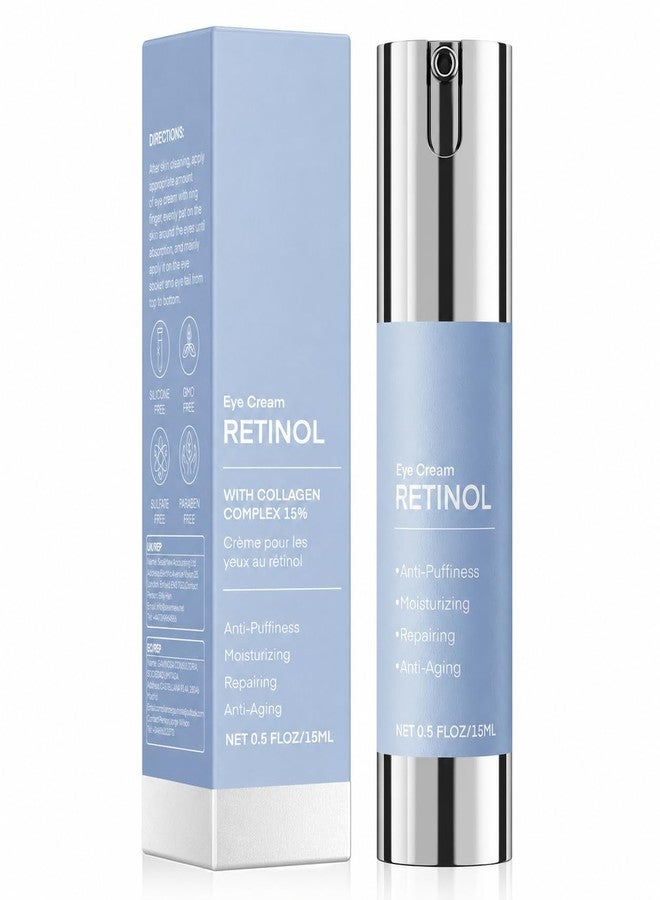 Retinol Eye Cream for Dark Circles - Anti-Wrinkle Under Eye Cream