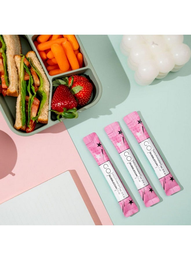 جو ماوث وش عبوات بنكهة العلكة - غسول فم للكبار والصغار بتركيبة خالية من الفلورايد، وخالية من الكحول، وخالية من الصبغة وتحتوي على إكسيليتول - غسول فم مثالي بكميات كبيرة لصناديق الغداء والسفر - Image 3