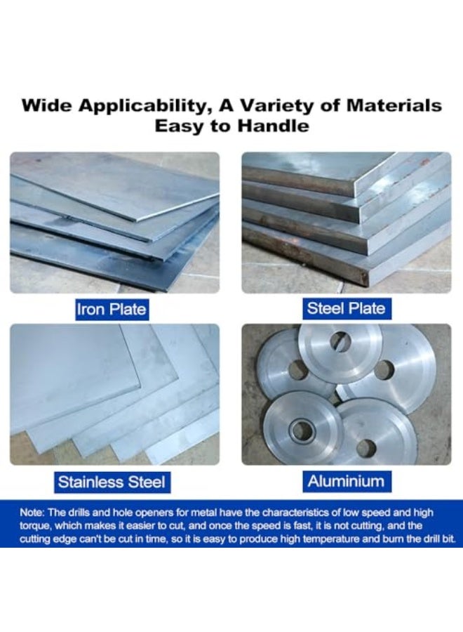 Eacam Carbide Hole Saw Kit 16-50mm Drill Bit Cutter Set for Metal, Stainless Steel, Iron, Copper - Image 3