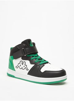 Kappa Boys' Panelled High Top Sports Shoes with Hook and Loop Closure  - Image 1
