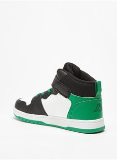 Kappa Boys' Panelled High Top Sports Shoes with Hook and Loop Closure  - Image 2