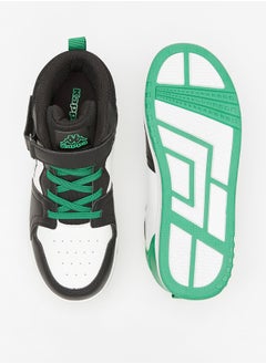 Kappa Boys' Panelled High Top Sports Shoes with Hook and Loop Closure  - Image 4