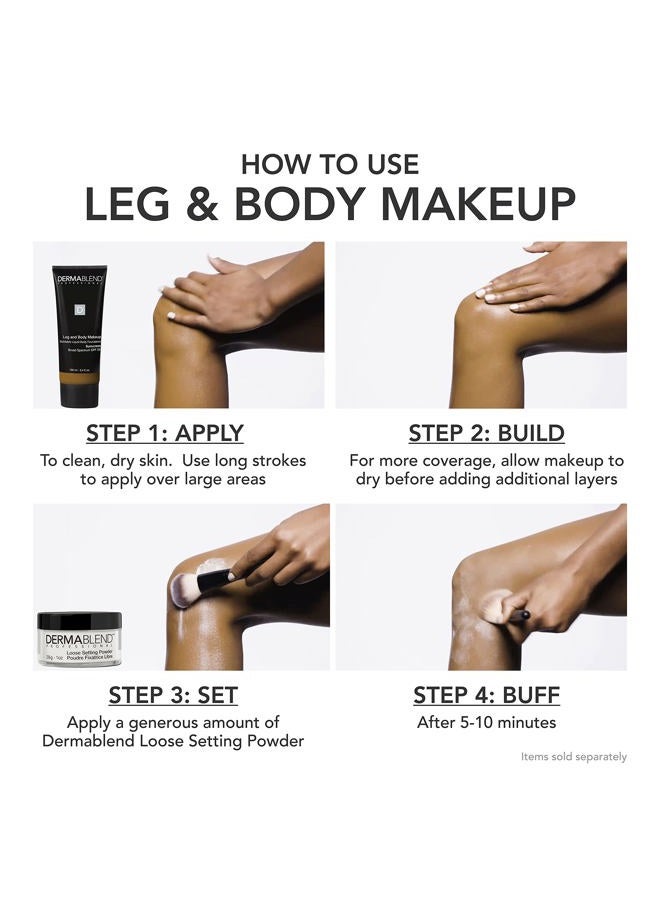 Dermablend Leg and Body Makeup Foundation with SPF 25, 20N Light Natural, 3.4 Fl. Oz. - Image 5