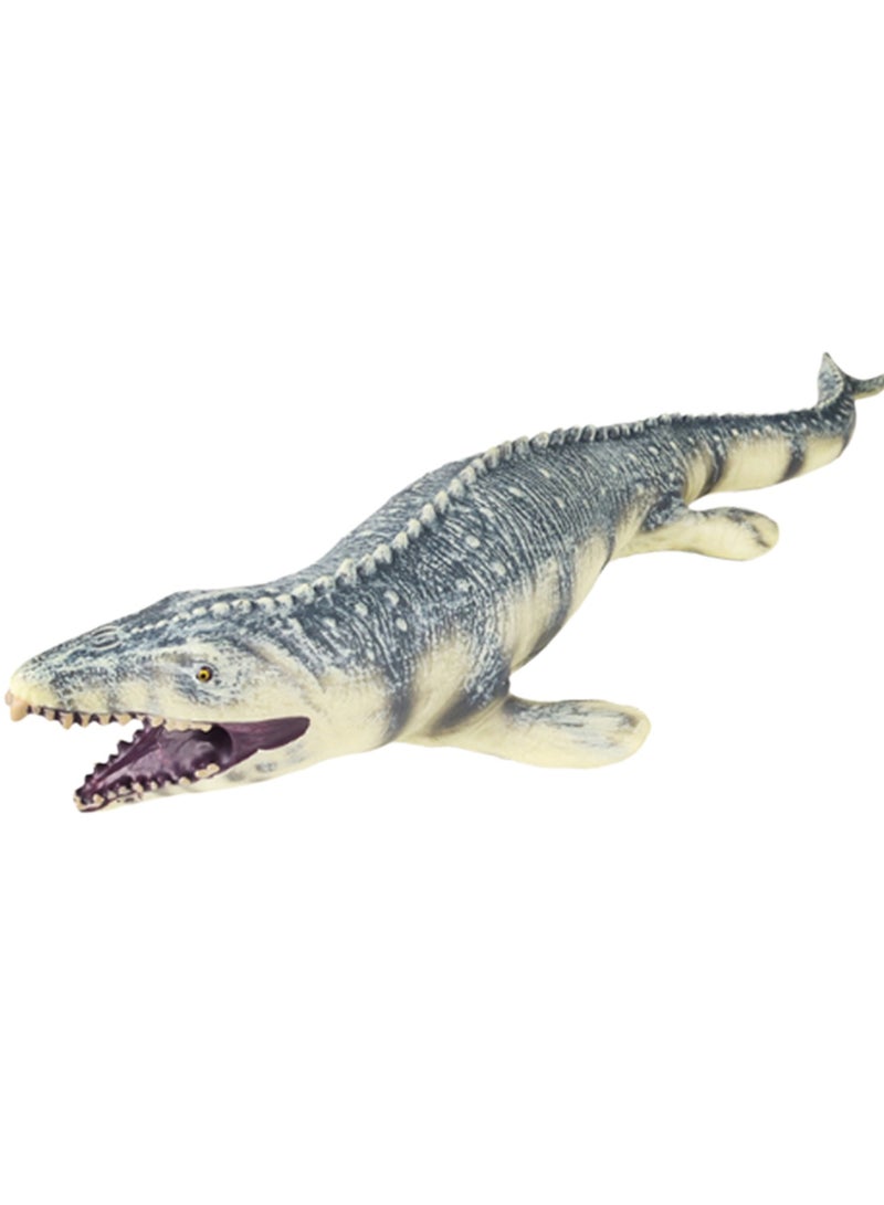 18 Inch Stuffed Mosasaur, Realistic Deep Sea Monster Plastic Hand Painted Ocean Animal Model Doll, Perfect For Birthday Gifts, Party Favors, Kids Toys - Image 1