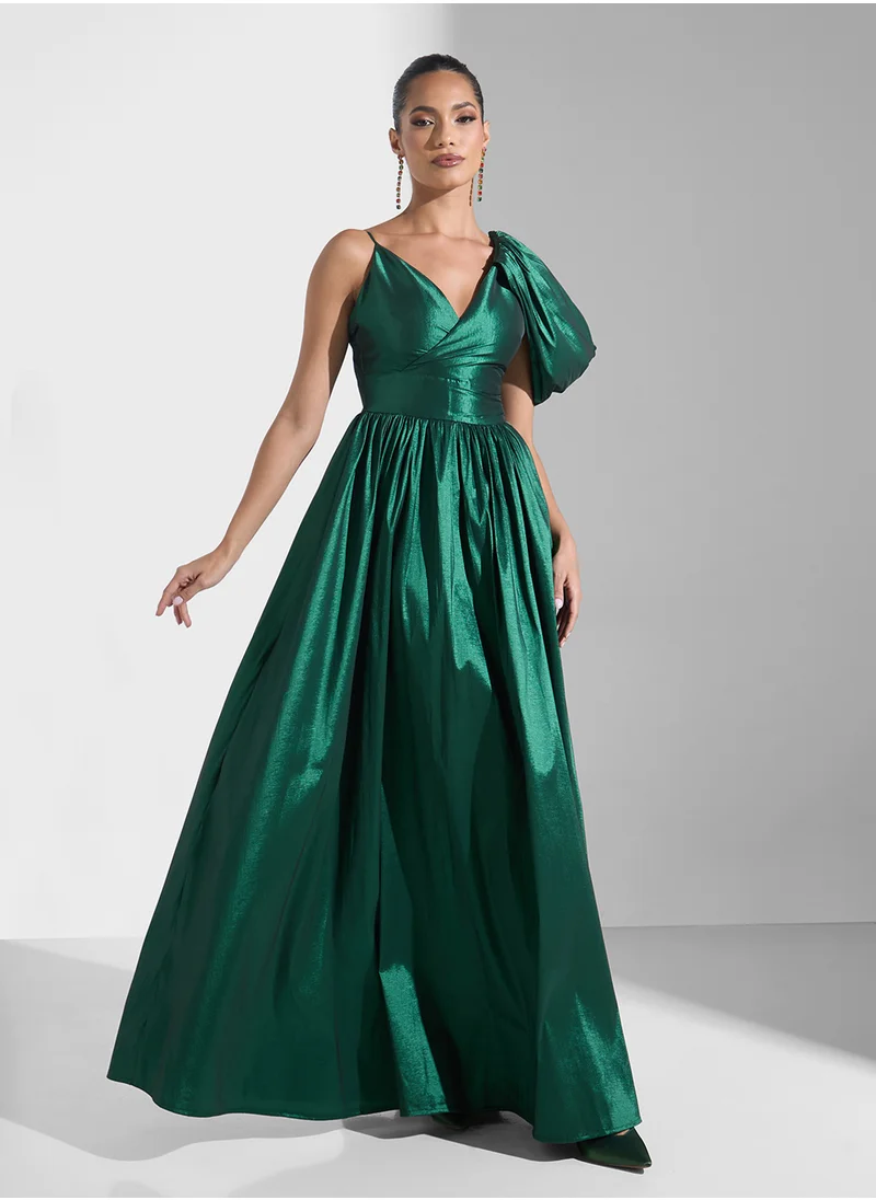 Namshi x One Shoulder Ball Gown Dress