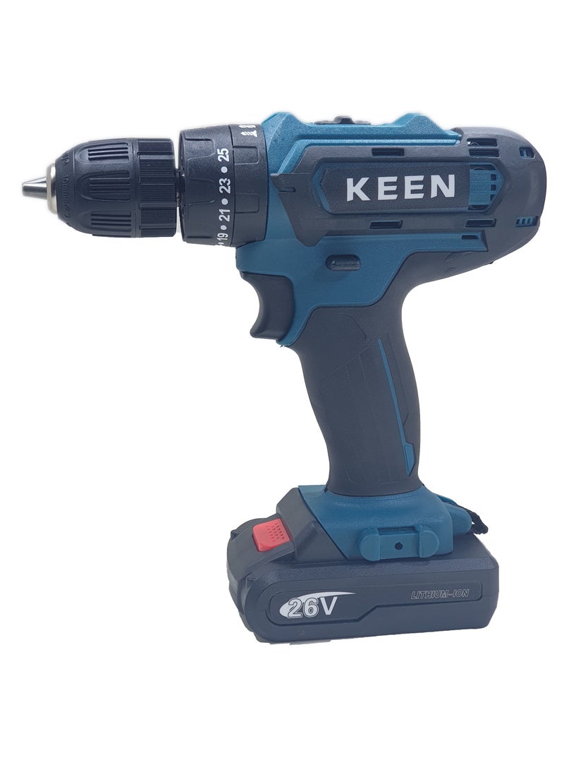 KEN DRILL TWO BATTERIES 26 volts beaker head with kit - Image 1