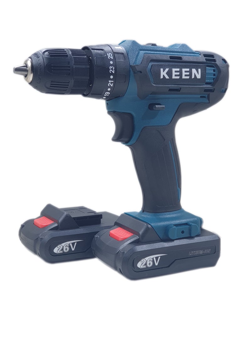 KEN DRILL TWO BATTERIES 26 volts beaker head with kit - Image 2