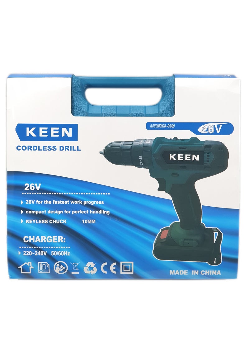 KEN DRILL TWO BATTERIES 26 volts beaker head with kit - Image 5