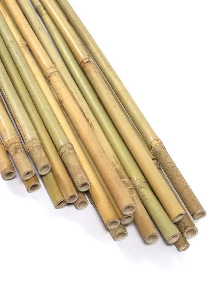 HOME TASTE Bamboo Plant Stakes 120Cm - 10pcs Natural Garden Big Bamboo Long Sticks Plant Support Stakes for for Indoor and Outdoor Plants  - Image 1