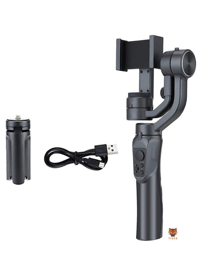 TIGER - F6 3-Axis Handheld Gimbal Stabilizer with Tripod – Professional Stabilization for Smartphone Video - Image 1