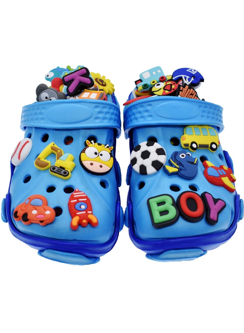 Shoe Charms 100 pcs Shoe Charms Fit for Shoes and Wristband Bracelet Decoration Different Shape Charms Party Gift Fit Wristband for Kids and Teens Unisex Adult Party Favor Random - Image 3