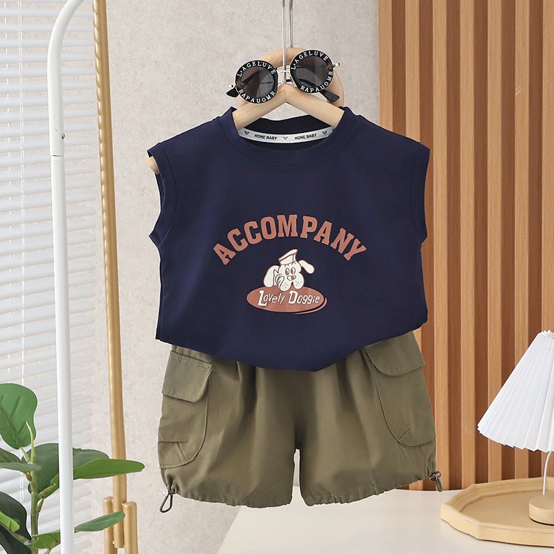 Children'S Vest Men'S Summer Cartoon 2023 New Boys' T-Shirt Baby Summer Clothes Children'S Sleeveless 0-5 Years Old Thin - Image 5