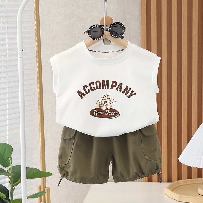 Children'S Vest Men'S Summer Cartoon 2023 New Boys' T-Shirt Baby Summer Clothes Children'S Sleeveless 0-5 Years Old Thin - Image 4