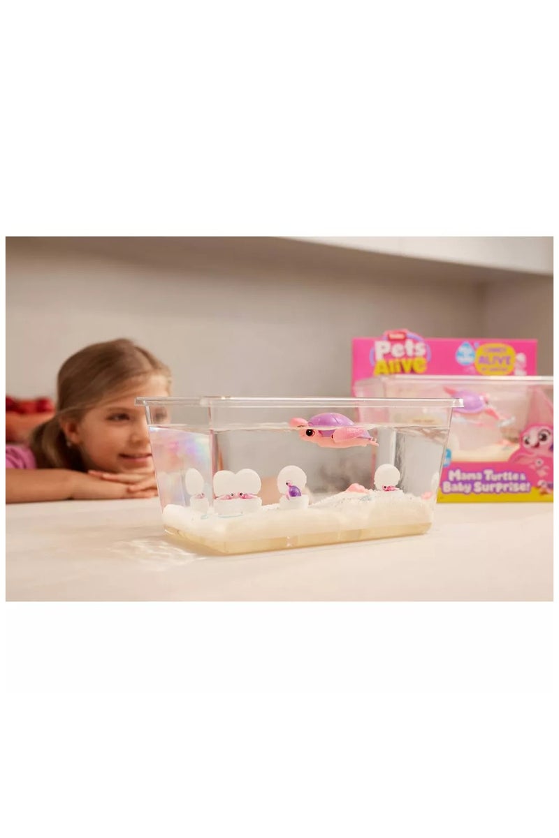 Pets Alive Mama Turtle Surprise – Interactive Swimming & Walking Turtle Toy with Hatchable Baby Turtles – 4 Eggs to Open, Realistic Underwater Habitat – Reset & Repeat Fun for Kids by ZURU - Image 3