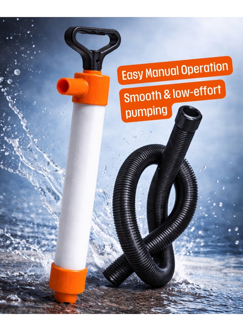 SEAFLO 740mm Piston Hand Bilge Pump – Manual Portable Marine Water & Diesel Transfer Pump with 34mm Hose Connection - Image 4