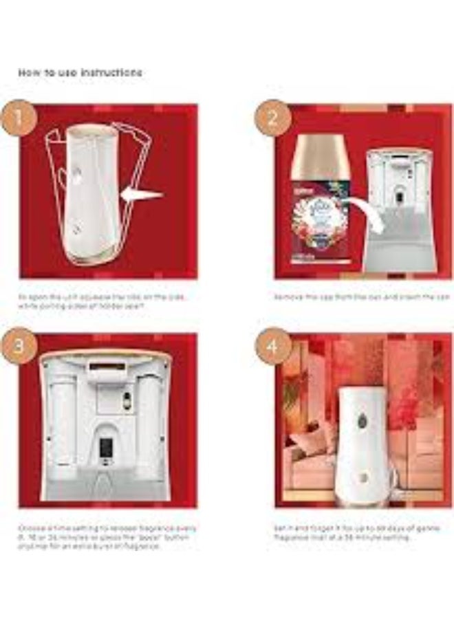 جليد غيار بخاخ معطر جو أوتوماتيكي برائحة عبق الورد والتوت البري  269 مل قطعتين + جليد غيار بخاخ معطر جو أوتوماتيكي برائحة عطر الغابات  269 مل قطعة واحدة - Image 5