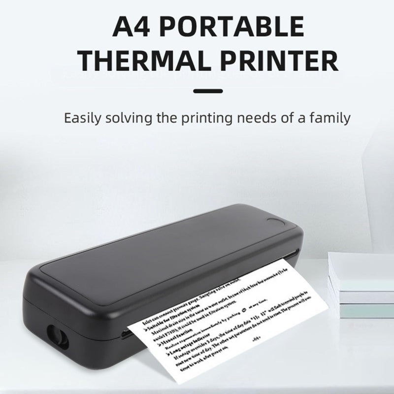 Inkless Portable A4 Travel Printer Wireless Bluetooth 2600mAh Rechargeable For iOS Android Windows - Image 4
