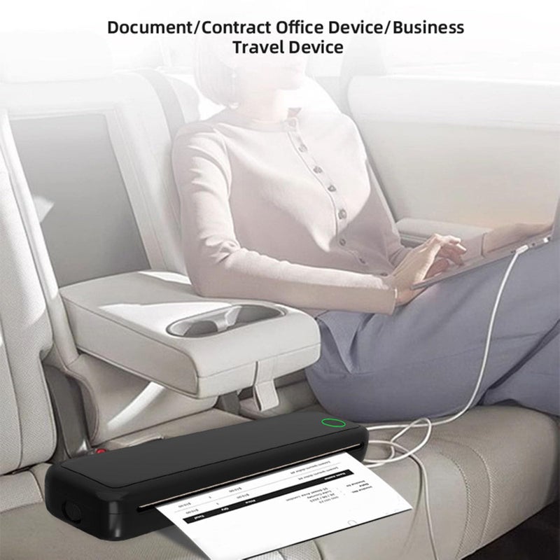 Inkless Portable A4 Travel Printer Wireless Bluetooth 2600mAh Rechargeable For iOS Android Windows - Image 5