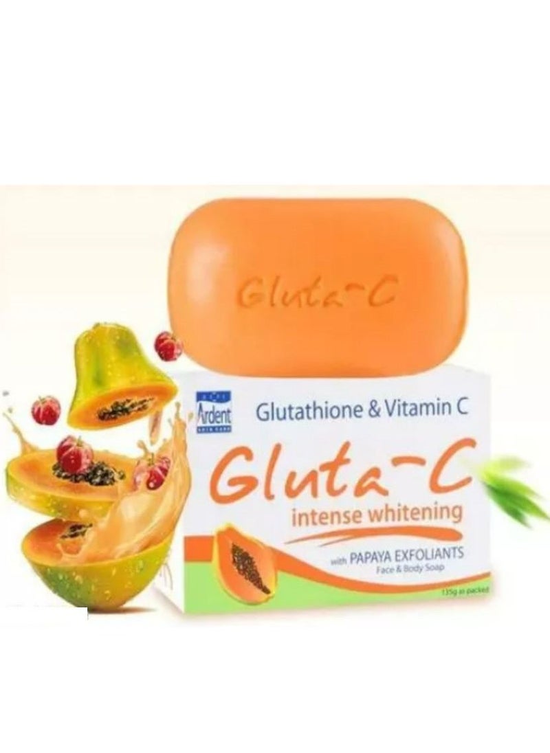 GLUTA C - Papaya Intense Lightening Exfoliants Soap 135g - Image 1